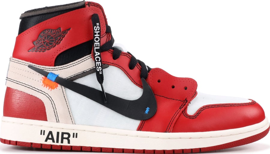 Image of Nike Retro Jordan 1 Off White "Chicago" Sz 10