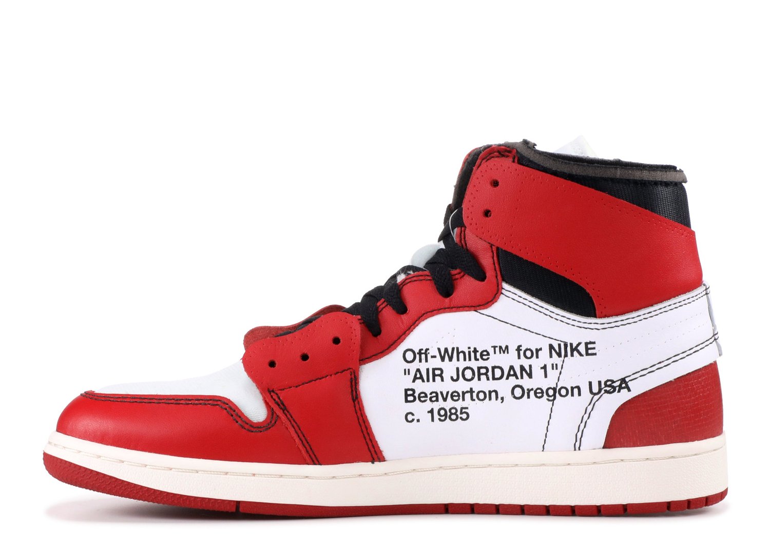 Image of Nike Retro Jordan 1 Off White "Chicago" Sz 10 