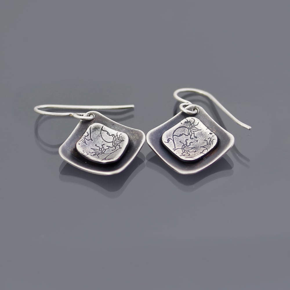 Lisa Hopkins Design — Layered Sterling Silver Vine Lace Earrings