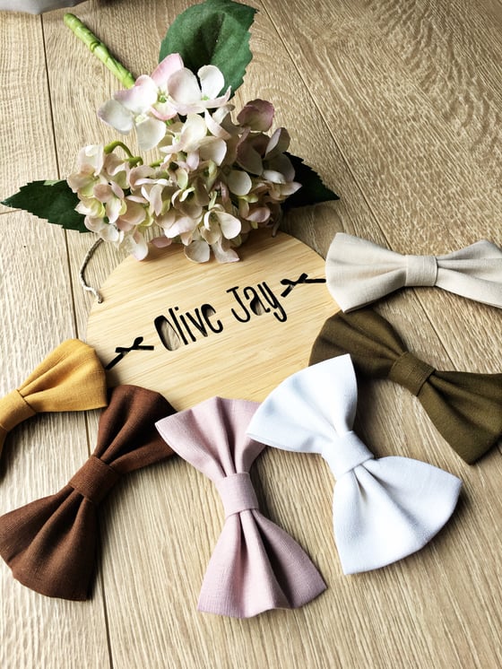 Image of Linen bows 