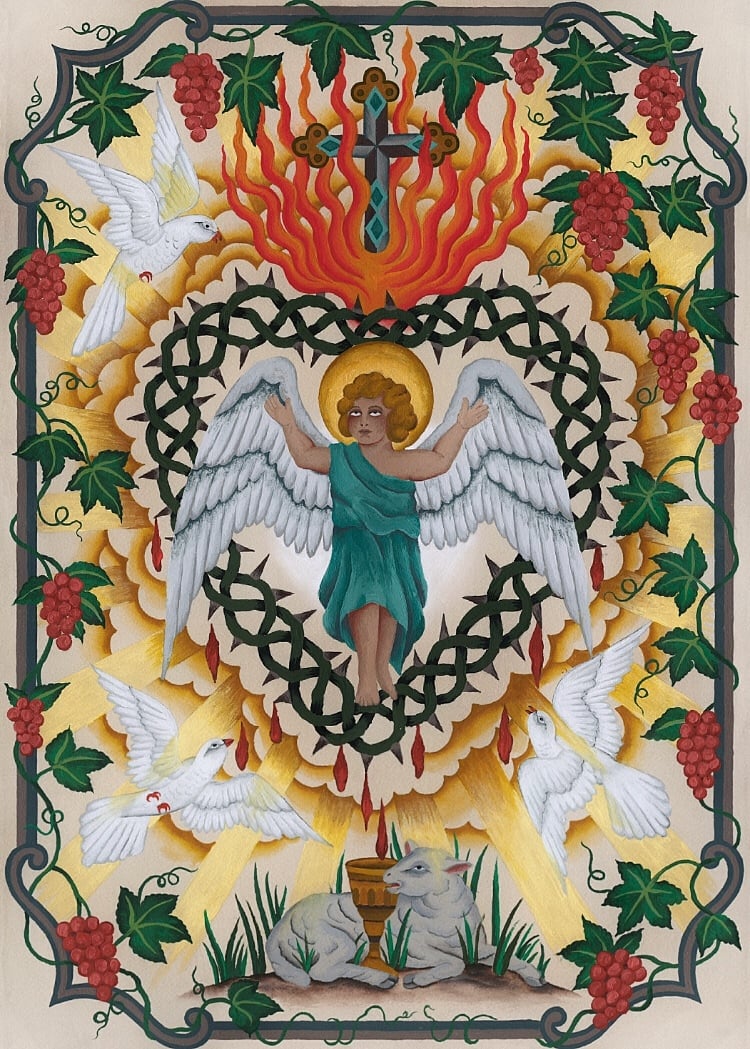 Image of A2 Sacred Heart Print 