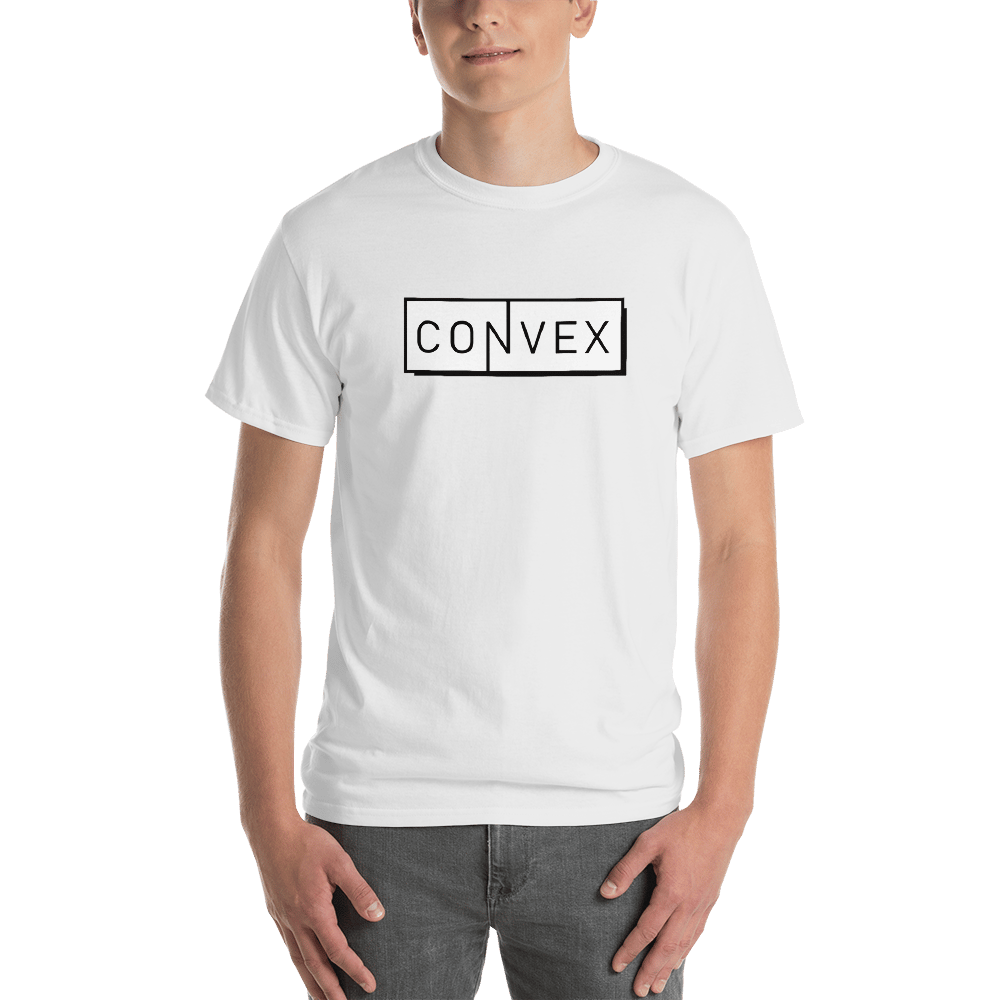 Image of Convex Box Logo Tee in White