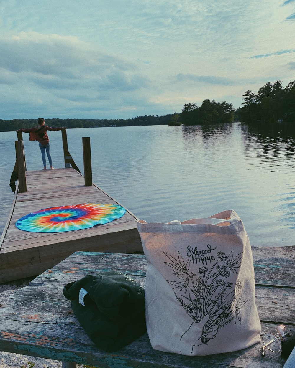 Image of Weedy Wildflower Tote Bag (17.5” x 15”)