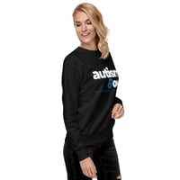 Image 7 of autism soul unisex Premium Sweatshirt black front, back and sleeve print
