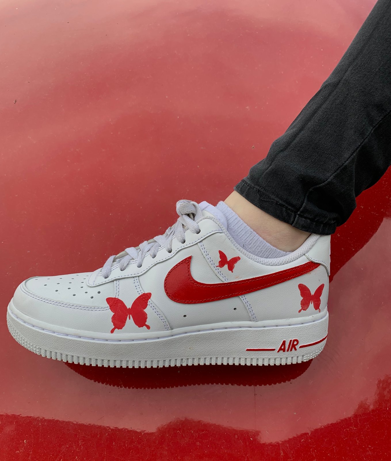 3m reflective red butterfly AF1 