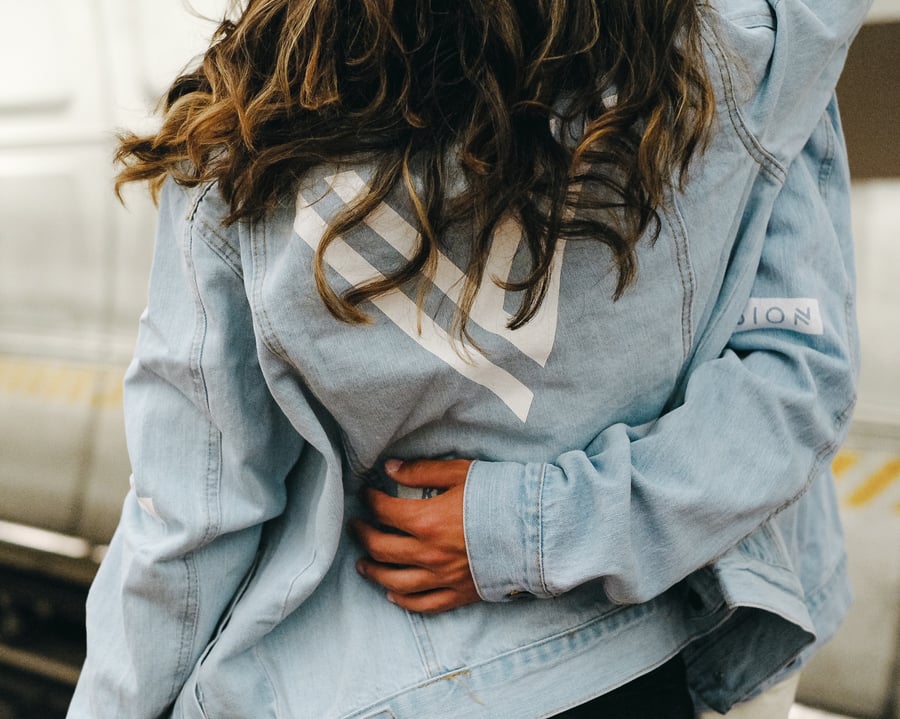 Image of LIGHT WASH DENIM “VISION” JACKET