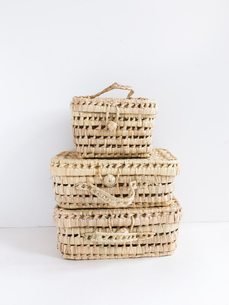 Image of SUITCASE BASKET SET