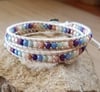 Czech Beaded Wrap Bracelet 