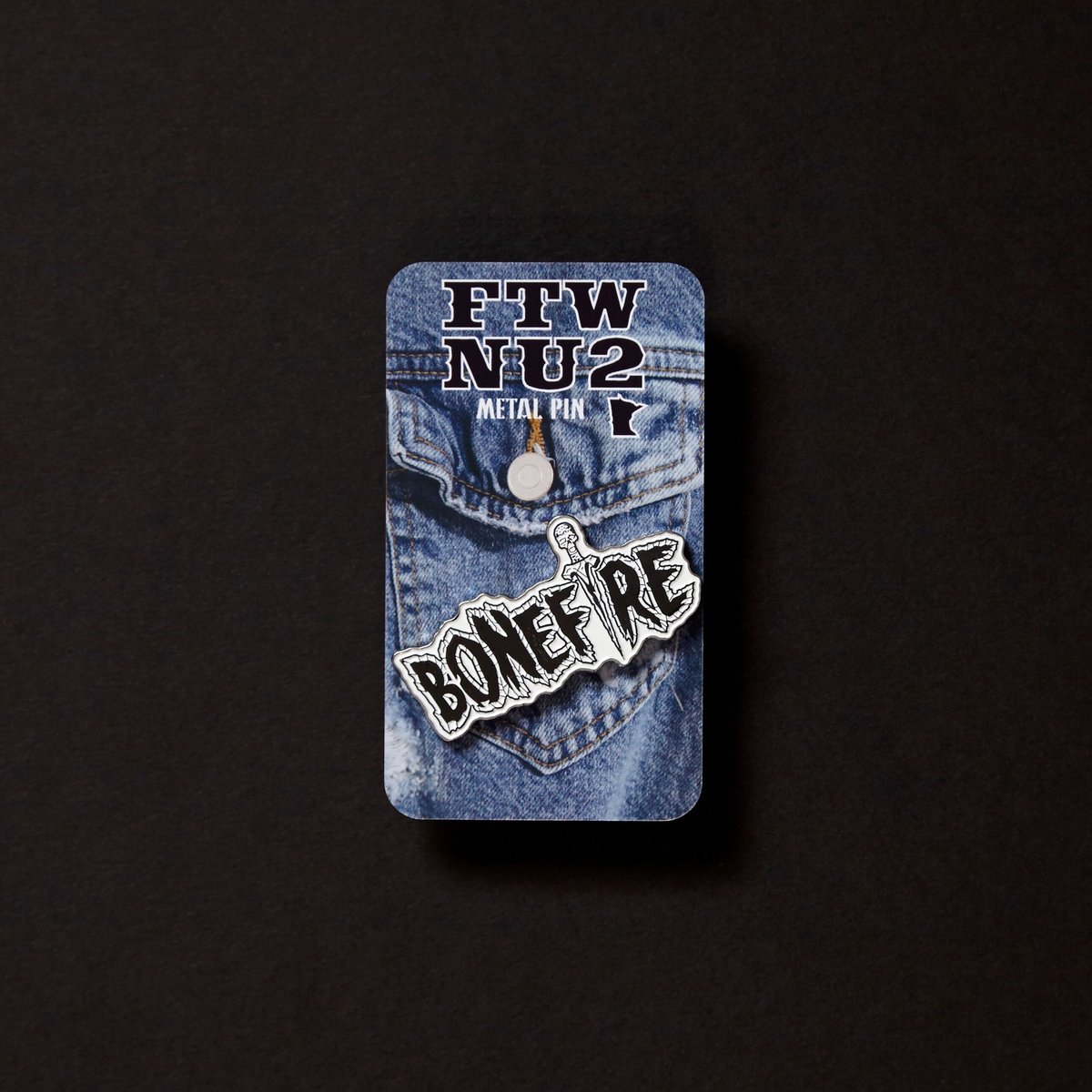 Image of BONEFIRE 2" METAL PIN