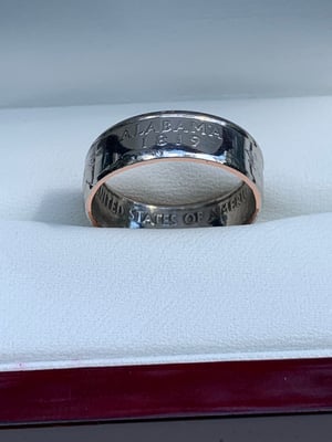 Image of Alabama coin ring (polished)