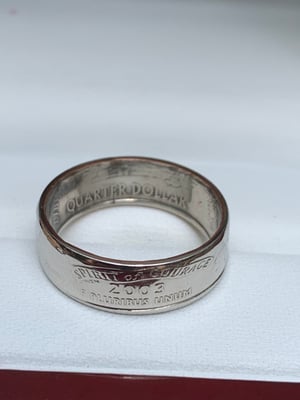 Image of Alabama coin ring (polished)