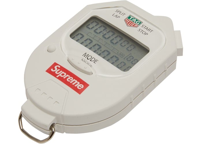 Image of Supreme Tag Heuer Pocket Pro Stopwatch White