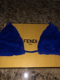 Nipsey Blue Fur Bralette #TMC