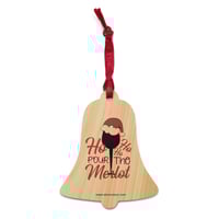 Image 3 of Wooden ornaments ho ho ho pour the merlot