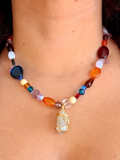 Image of ✨Clear Quartz Junk Choker✨