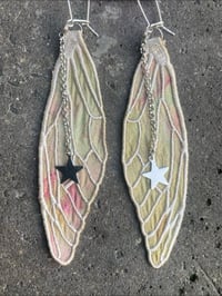 Image 2 of Narurally dyed Silk Cicada Wings