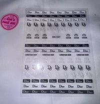 Dior sticker b/w