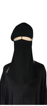 Image 1 of BLACK STRING NIQAB 