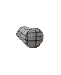 Image 2 of Wool Grey, Brown And Black Check Head Cover
