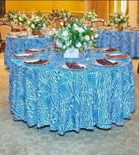 Image 2 of Cameroon traditional round table cloth 