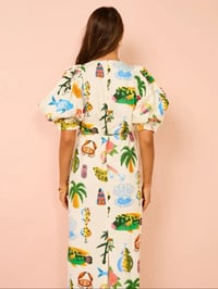 Image 2 of Paradise puff sleeve dress