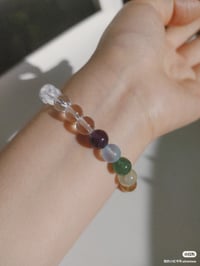 Image 10 of rainbow candy color bracelet彩虹糖色水晶手链