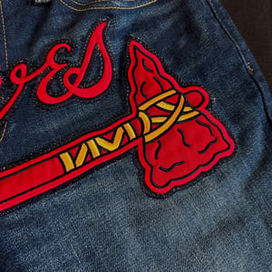 Image of Atlanta Braves MLB Denim Shorts