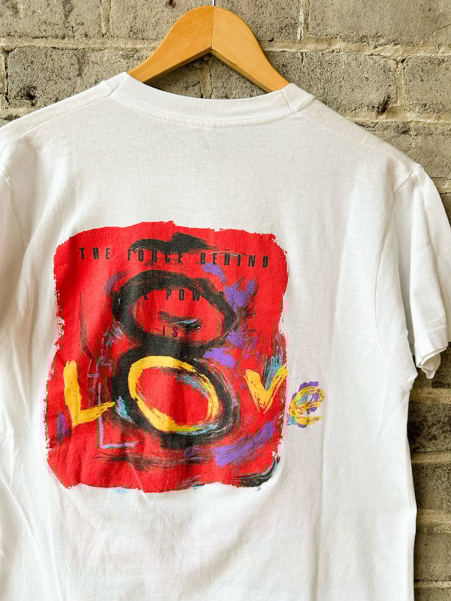 Image of 1991 VINTAGE “DIANA ROSS - THE FORCE BEHIND THE POWER” CONCERT TEE,  SIZE: MEDIUM