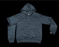 Black And Black Embroidery Hoodie 