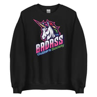 Image 2 of BadAss Unicorn Old School Style Unisex Sweatshirt