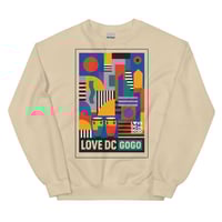 Image 6 of LOVEDCGOGO "ART DECO" Unisex Sweatshirt (see color options)