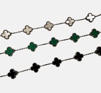 Luxury Silver Plated Lucky Charm 4 Leaf Clover Bracelet 