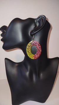 Image 2 of Round  Earrings By Lady L Artistry