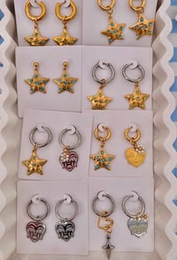 Image 7 of CRYBABY & STAR GEM MISMATCH HOOPS 