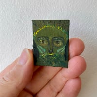 Green man ‘ancient of days’ - tiny painting 