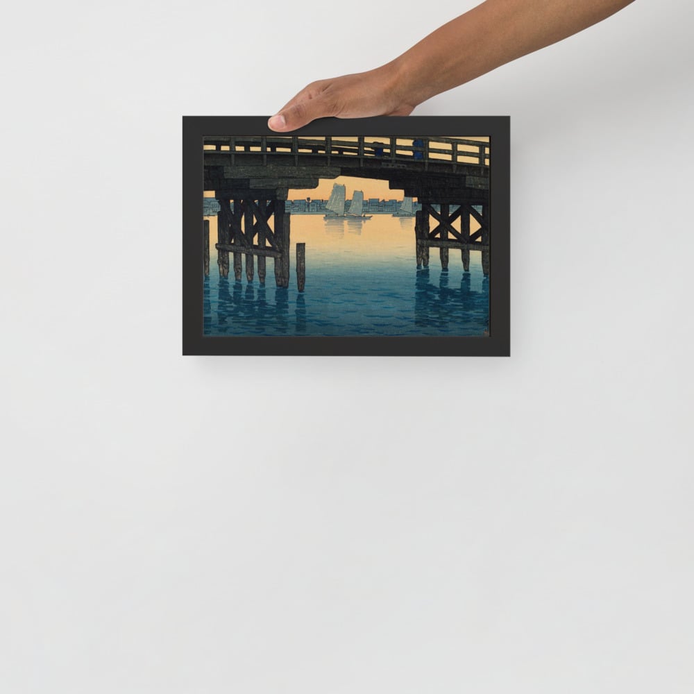 Kawase Bamboo - Bridge over Shenzhen - Framed matte paper poster