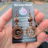 Spiral Copper Earrings