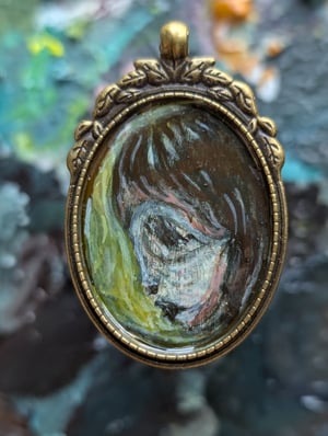 Image of Girl with a skull mask