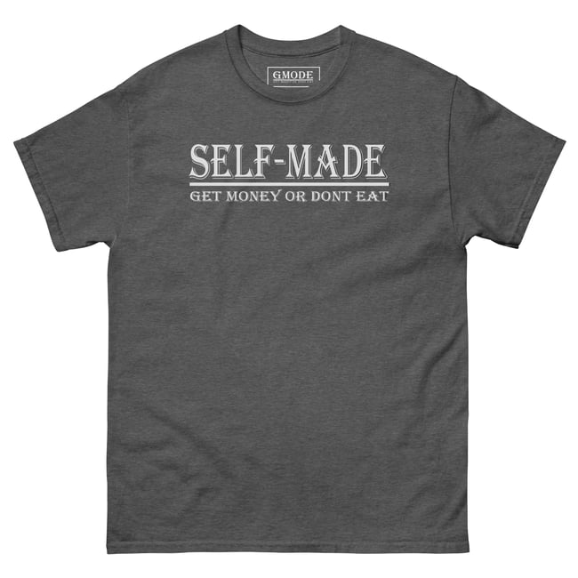 Selfmade  classic tee white writing