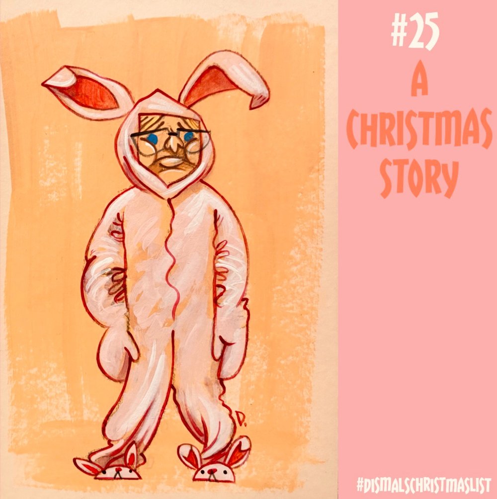 #25 a Christmas Story Pink Bunny