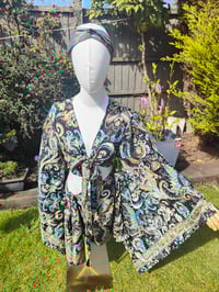 Image 16 of Pefkos co ord sarong set Jade and Gold