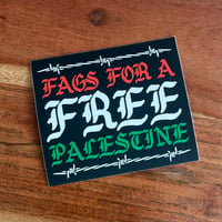Fags for a Free Palestine Sticker