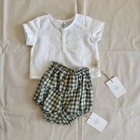 Image 3 of LINEN HENLEY TOP