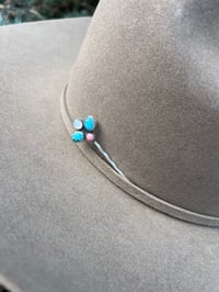 Image 1 of Blue Ridge Turquoise + Pink Conch Hat Pick