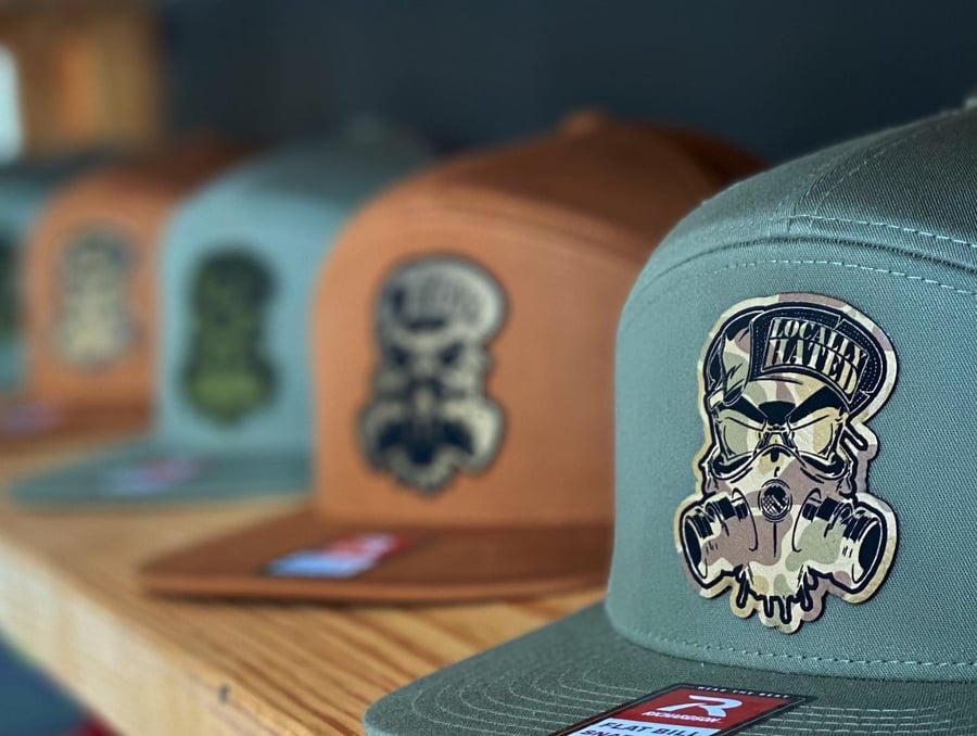 Image of 7 Panel Leather Patch SnapBack