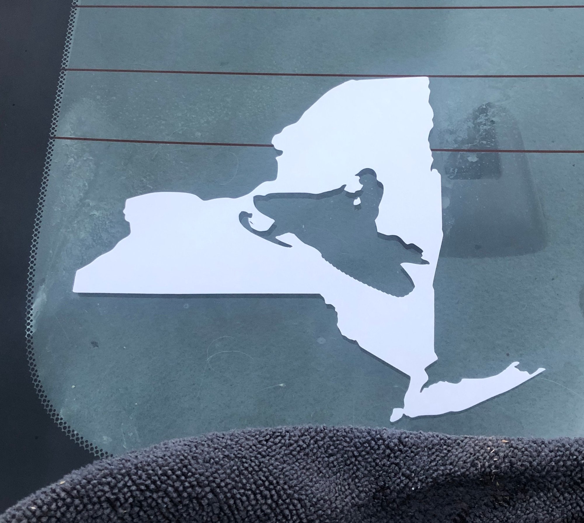 New York State Snowmobile Sticker | The Overlay Guy