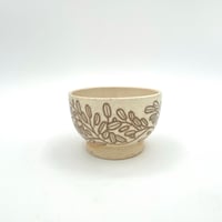 Image 2 of mini bowl, brown vines