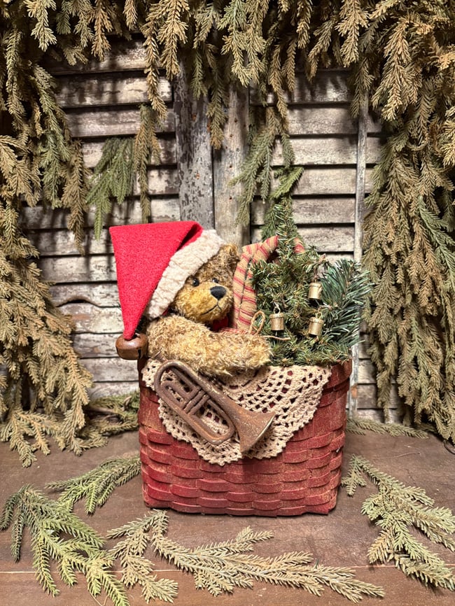 #4....Beary Christmas yuletide basket