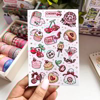 Image 3 of Cherry Dessert | Matte Sticker Sheet