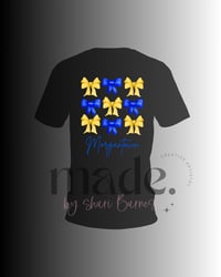 Image 1 of Blue & Gold Bow